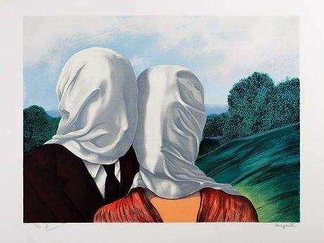 René Magritte (1898-1967) (after) - Les Amants, Antiek en Kunst, Antiek | Overige Antiek