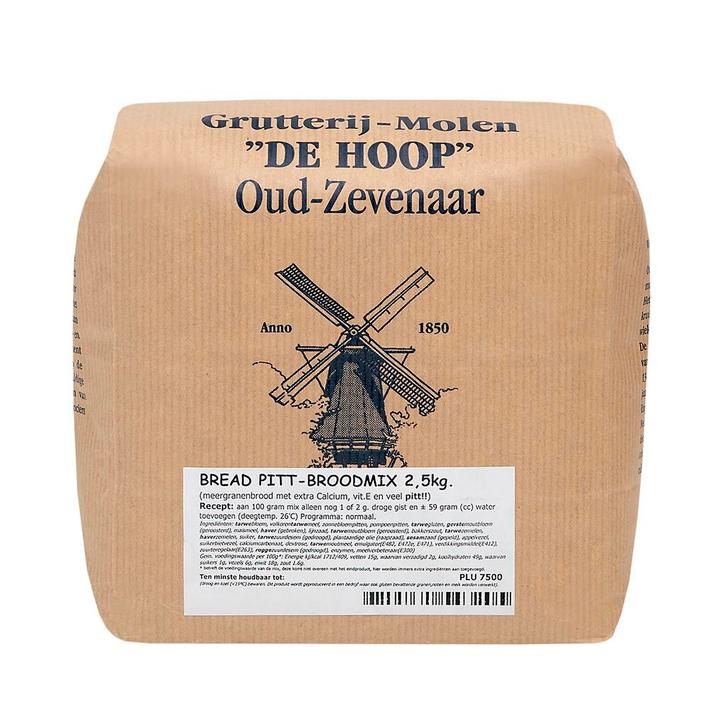 Molen de Hoop Bread Pitt Broodmix 2,5kg, Hobby en Vrije tijd, Taarten en Cupcakes maken, Nieuw, Verzenden
