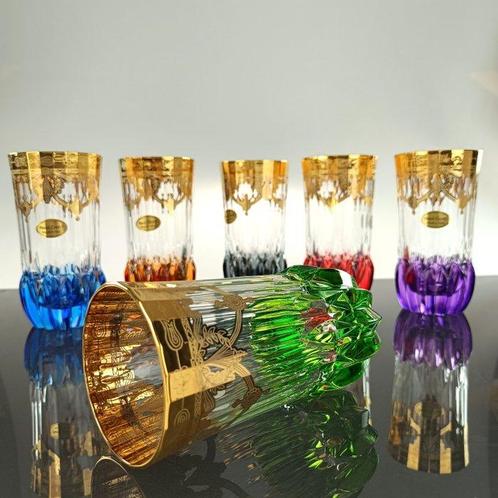 Secoloventesimo - Drinkservies (6) - Prysma Gold Long Drink, Antiek en Kunst, Antiek | Meubels | Tafels