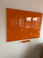 Design glazen whiteboard met aflegplanchet magnetisch,, Ophalen of Verzenden, Gebruikt