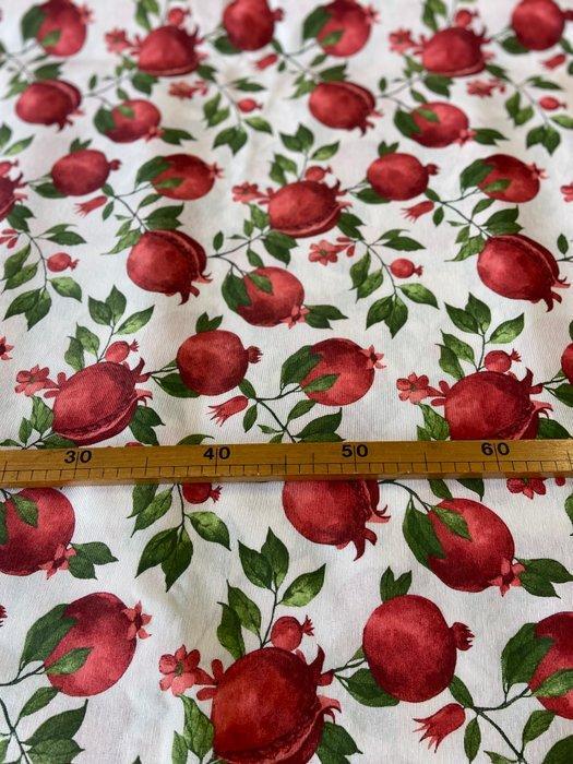 Allegro fantasystof met rijpe granaatappel in dubbele hoogte, Antiek en Kunst, Antiek | Kleden en Textiel