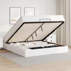 vidaXL Ottoman bed met matras 180x200cm kunstleer wit, Overige materialen, Eenpersoons, Verzenden, Wit