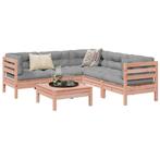 vidaXL 6-delige Loungeset met kussens massief douglas, Verzenden, Nieuw, Loungeset
