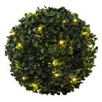 HI Kunstbuxusbol LED 25 cm (Kunstgras-Planten), Tuin en Terras, Gras en Kunstgras, Nieuw, Verzenden