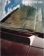 1983 HONDA CIVIC BROCHURE ENGELS (CAN), Nieuw, Honda, Author