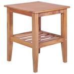 vidaXL Salontafel vierkant 40x40x50 cm massief teakhout, Huis en Inrichting, Tafels | Salontafels, Minder dan 50 cm, 50 tot 100 cm
