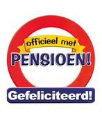 Deurbord Officieel met Pensioen 50cm, Hobby en Vrije tijd, Feestartikelen, Verzenden, Nieuw