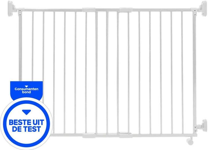 Safetythings Traphekje Op Wielen 80 - 130 cm | Wit |, Kinderen en Baby's, Traphekjes, Zo goed als nieuw, Ophalen of Verzenden