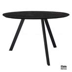 Eettafel Rond Berlin Zwart 150, Huis en Inrichting, Ophalen of Verzenden, Nieuw
