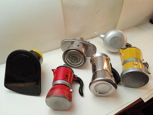 Bialetti e altri - Koffiepot (6) - Aluminium, Staal,, Antiek en Kunst, Antiek | Wandborden en Tegels