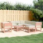 vidaXL 8-delige Loungeset met kussens massief douglashout, Verzenden, Nieuw, 8 zitplaatsen, Loungeset