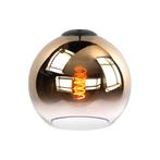 Hanglamp Semi goud glas 5 voudig E27 Ovaal Fantasy globes, Huis en Inrichting, Lampen | Hanglampen, Ophalen of Verzenden, Nieuw