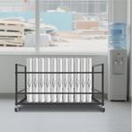 50-Vaks Documentenrek – Metalen Opbergwagen op Wielen, Verzenden, Nieuw in verpakking