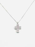 Ketting met hanger - 18 karaat Witgoud - 1.40ct. tw. Diamant
