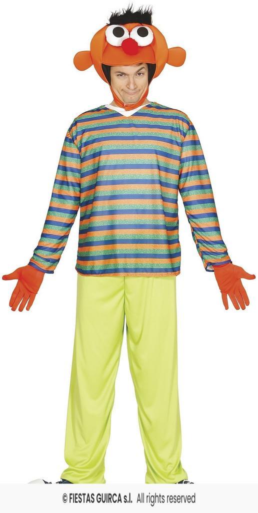 Ernie Kostuum - Bert en Ernie, Hobby en Vrije tijd, Feestartikelen, Feestartikel, Nieuw, Verzenden