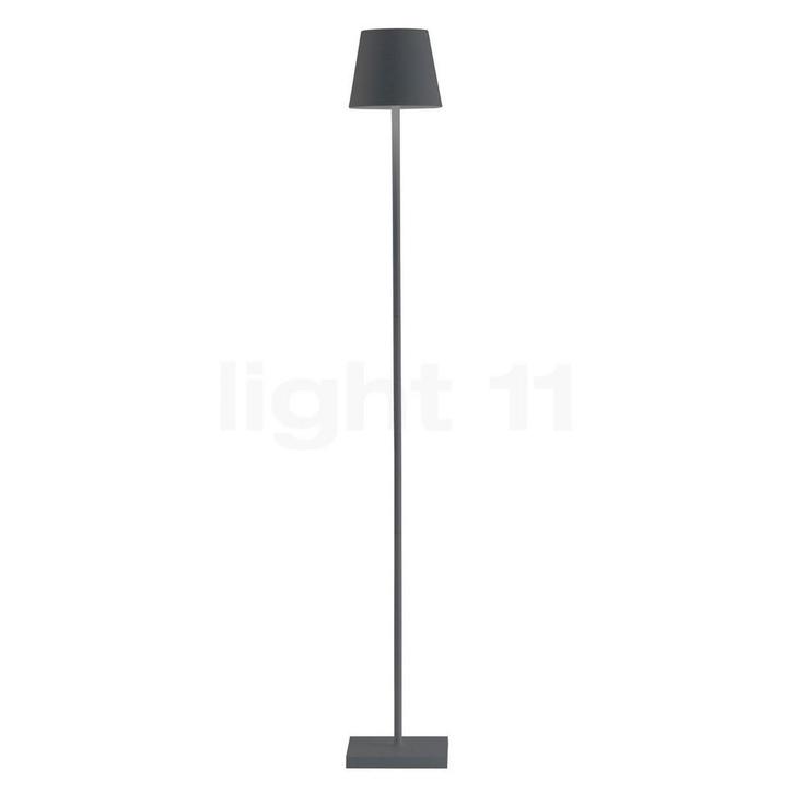 Zafferano Poldina Acculamp LED, donkergrijs - 52/87/122 cm, Huis en Inrichting, Lampen | Vloerlampen, Nieuw, Verzenden