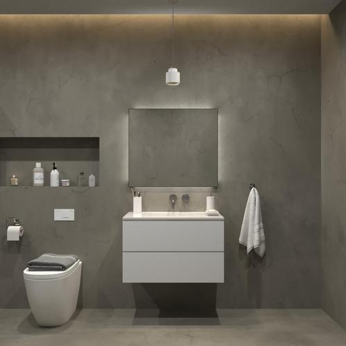 Badkamermeubelset Gliss Zeus 80 cm Hoogglans Wit, Doe-het-zelf en Verbouw, Sanitair, Bad, Nieuw, Ophalen of Verzenden