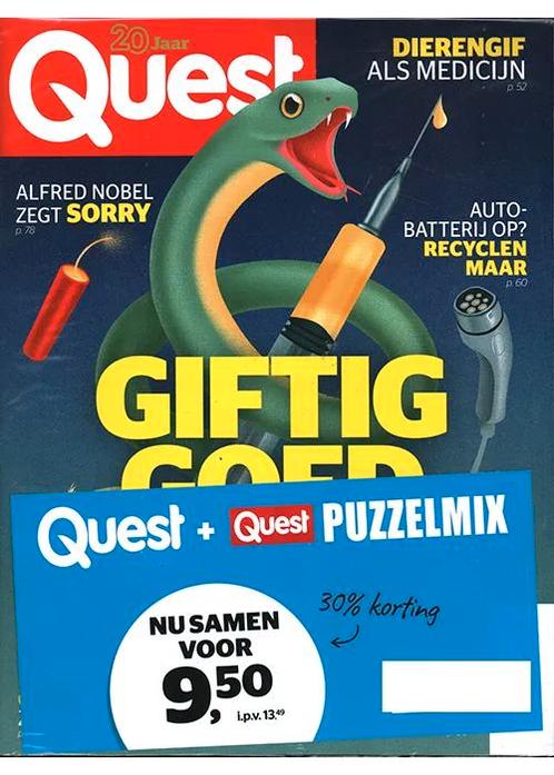 Pakket Quest + Quest Puzzelmix - 06 2024, Boeken, Tijdschriften en Kranten, Sport en Vrije tijd, Nieuw, Verzenden