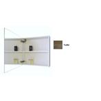 Spiegelkast Sanicare Qlassics 60 cm 1 Deur Truffel-Eiken, Ophalen of Verzenden, Nieuw, Chroom, Bad
