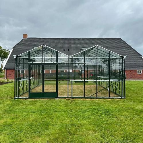 Hobbykas Kweekkas 6,61m x 9m Zwart of Groen INCL MONTAGE, Tuin en Terras, Kweekspullen, Overige typen, Gebruikt