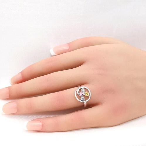 Ring - 18 karaat Witgoud - 1.42ct. tw. Gemengde edelstenen -, Sieraden, Tassen en Uiterlijk, Ringen
