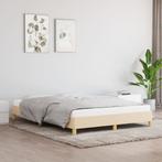 Creme Bedframe 140x200 - - Tweedekansje - OP = OP!, 200 cm, Stof, Nieuw, Tweepersoons