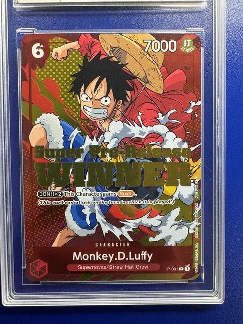 One Piece Graded card - Monkey D. Luffy - STAMP SUPER, Hobby en Vrije tijd, Verzamelkaartspellen | Overige