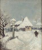 Italian painter (late XIX) - Snowy landscape