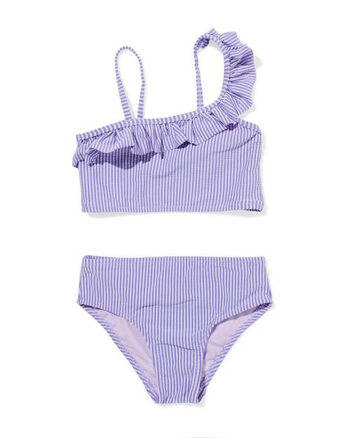 HEMA Kinderbikini seersucker lila, Kinderen en Baby's, Kinderkleding | Overige, Nieuw, Verzenden
