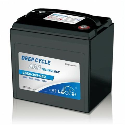 Accu AGM Carbon Leoch LDC6-265-GC2 (6V/265Ah), Auto-onderdelen, Accu's en Toebehoren, Ophalen of Verzenden