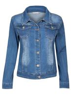 Jeans Jacket Lucy, dames jack blauw, Kleding | Dames, Jassen | Winter, Nieuw, Verzenden