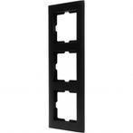 KOPP - Afdekraam - Athenis HK07 - 3-voudig - Mat Zwart, Doe-het-zelf en Verbouw, Elektra en Kabels, Ophalen of Verzenden, Nieuw