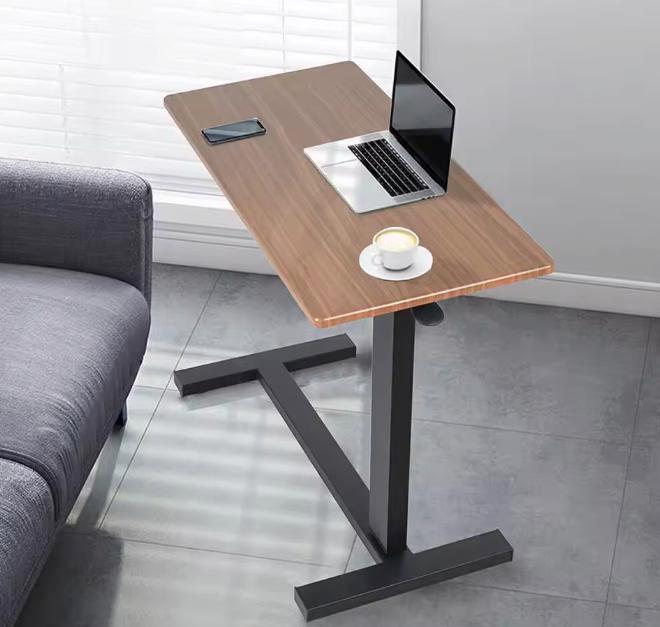 Overbed Tafel op Wielen – Verstelbaar, Industrieel Design (, Computers en Software, Laptoptafels, Nieuw, Verzenden