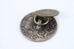 Nederland. Manchetknoop met 1792 Dukaton of Zilveren Rijder/