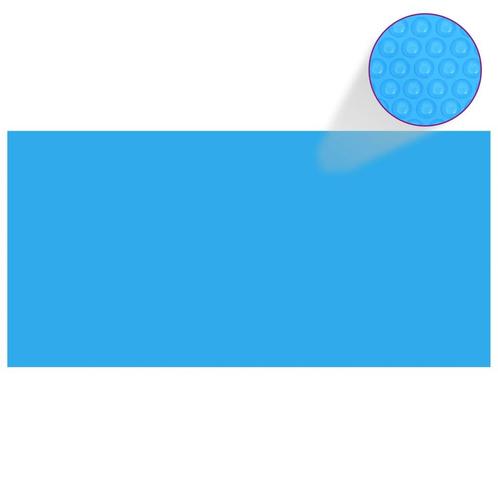 vidaXL Zwembadzeil rechthoekig 450 x 220 cm PE blauw, Tuin en Terras, Zwembad-toebehoren, Nieuw, Verzenden