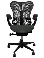 Graphite Herman Miller Mirra Gereviseerde Bureaustoelen, Verzenden, Zwart, Zo goed als nieuw, Bureaustoel