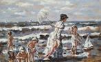 Francis Cristaux (1950) - Jeux de Plage, Antiek en Kunst