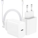 iPhone 14 Snellader + Oplader Kabel 2 Meter - USB C - Power, Ophalen of Verzenden, Nieuw