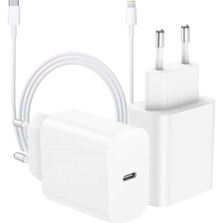 iPhone 14 Snellader + Oplader Kabel 2 Meter - USB C - Power, Telecommunicatie, Mobiele telefoons | Telefoon-opladers, Ophalen of Verzenden