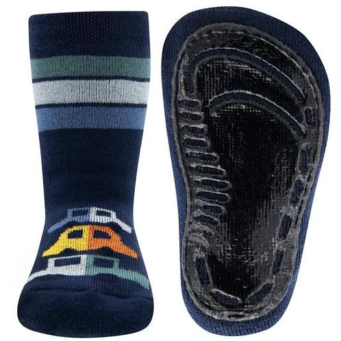 Antislipsok Donkerblauw met Autos en Strepen - Ewers-27/28 N, Kinderen en Baby's, Kinderkleding | Schoenen en Sokken, Jongen, Nieuw