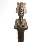 Oude Egypte, late periode Brons Beeldje van Osiris