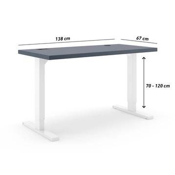 Actiforce Zit-sta bureau 138x67cm - Blauw - Back to school!! beschikbaar voor biedingen