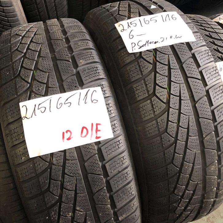 2 x Pirelli Sottozero Winter 210 215-65-16 Winterbanden 6mm, Auto-onderdelen, Banden en Velgen, 16 inch, Winterbanden, 215 mm