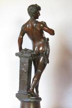 Alois Mayer (1855-1939) - sculptuur, Pan - 59 cm -, Antiek en Kunst