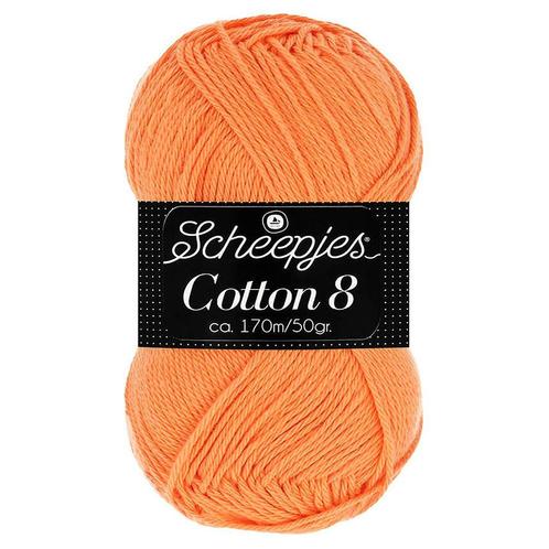 Scheepjes Cotton 8 - 639 oranje - Katoen Garen, Hobby en Vrije tijd, Breien en Haken, Ophalen of Verzenden