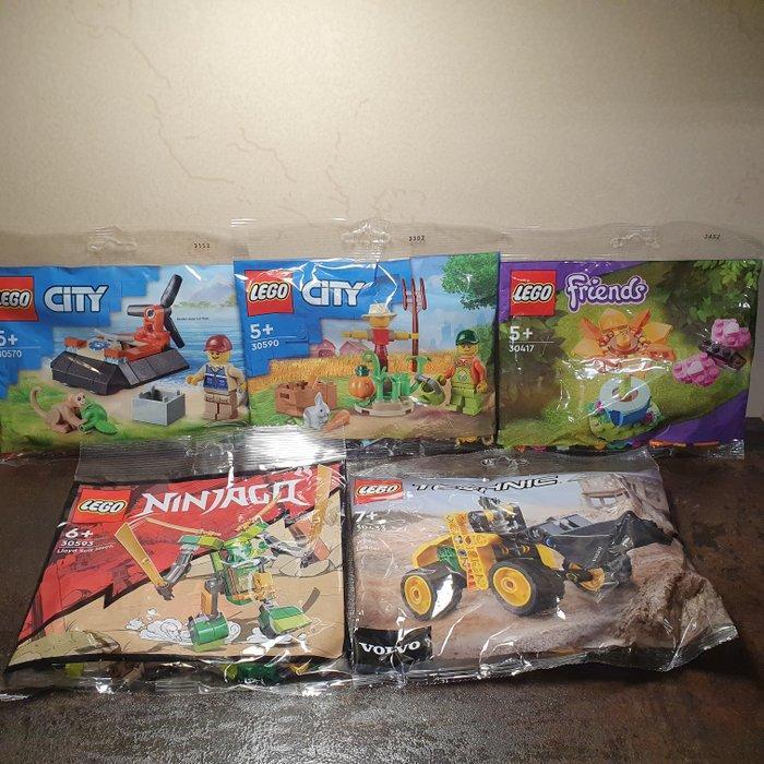 Lego Set - City, Friends, Ninjago, Technic - Lotto 5 polybag, Kinderen en Baby's, Speelgoed | Duplo en Lego