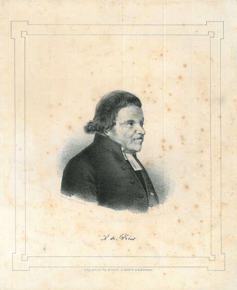 Portrait of Albertus de Vries, Antiek en Kunst, Kunst | Etsen en Gravures