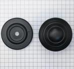 Knop met rozet ijzer zwart 38 mm, Nieuw, Ophalen of Verzenden