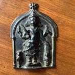 Virabhadra op bronzen paneel - Bronzen - India - 19e eeuw, Antiek en Kunst