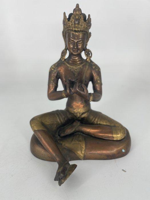 Bodhisattva - Brons - Nepal - Eind 20e eeuw, Antiek en Kunst, Kunst | Niet-Westerse kunst